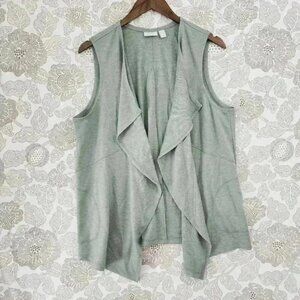 Logo Lounge Waterfall Open Front Women's Cardigan L